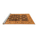 Sideview of Machine Washable Oriental Orange Industrial Area Rugs, wshurb1756org