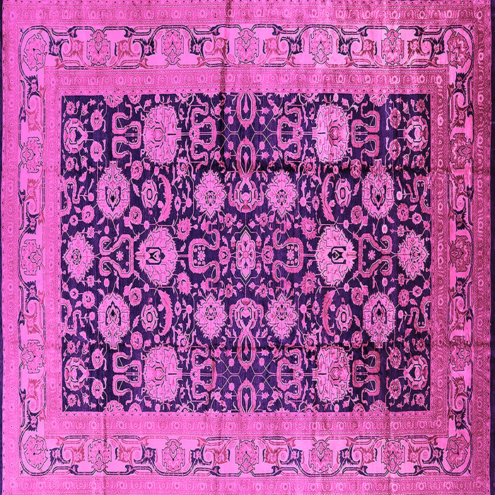 Square Oriental Pink Industrial Rug, urb1756pnk