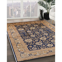 Mid-Century Modern Purple Oriental Rug, urb1756