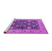 Sideview of Machine Washable Oriental Purple Industrial Area Rugs, wshurb1756pur