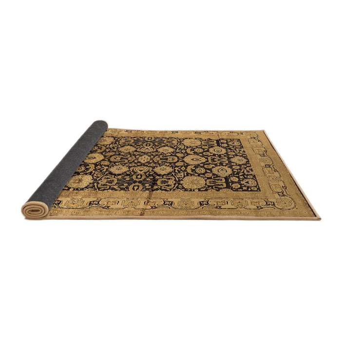 Sideview of Oriental Brown Industrial Rug, urb1756brn