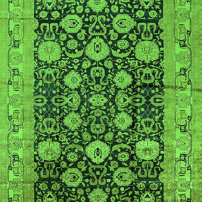 Oriental Green Industrial Rug, urb1756grn