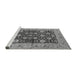 Sideview of Machine Washable Oriental Gray Industrial Rug, wshurb1756gry