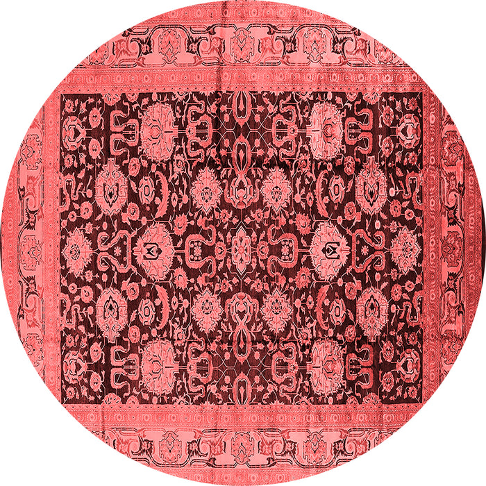 Machine Washable Oriental Red Industrial Rug, wshurb1756red