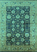 Oriental Turquoise Industrial Rug, urb1756turq