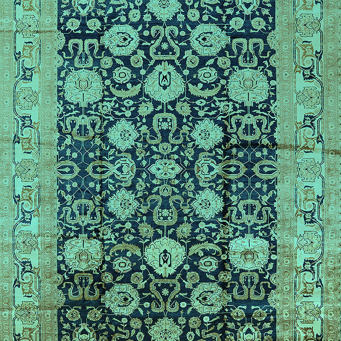 Oriental Turquoise Industrial Rug, urb1756turq