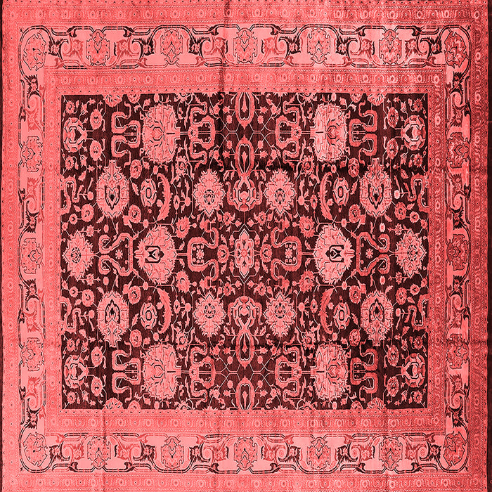 Machine Washable Oriental Red Industrial Rug, wshurb1756red