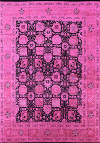 Oriental Pink Industrial Rug, urb1757pnk