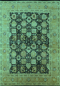 Oriental Turquoise Industrial Rug, urb1757turq