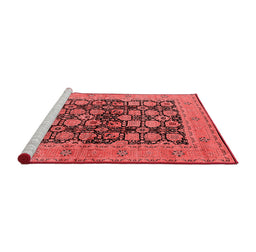 Industrial Red Washable Rugs