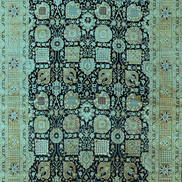 Oriental Light Blue Industrial Rug, urb1757lblu