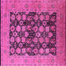 Square Oriental Pink Industrial Rug, urb1757pnk