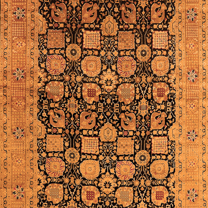 Machine Washable Oriental Orange Industrial Area Rugs, wshurb1757org