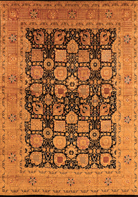 Oriental Orange Industrial Rug, urb1757org