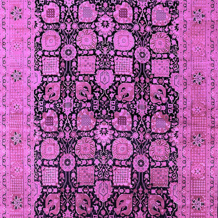 Machine Washable Oriental Purple Industrial Area Rugs, wshurb1757pur