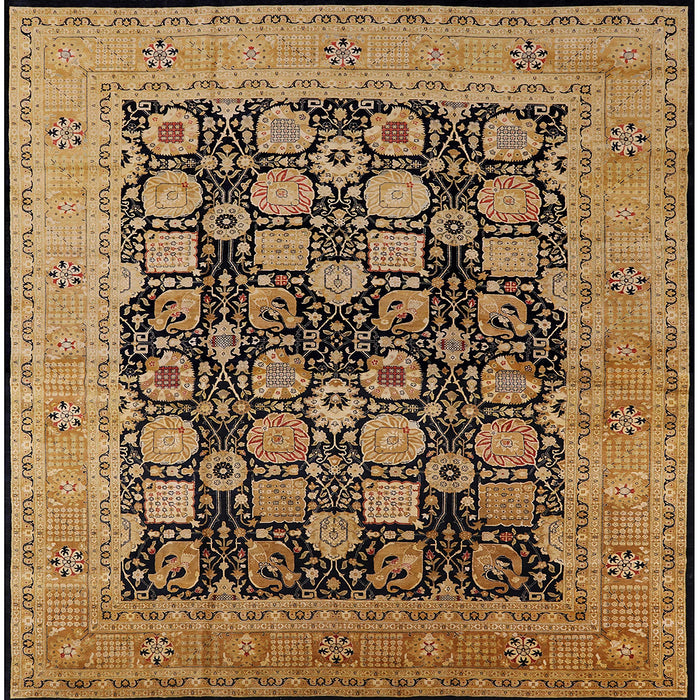Square Machine Washable Industrial Modern Sangria Brown Rug, wshurb1757