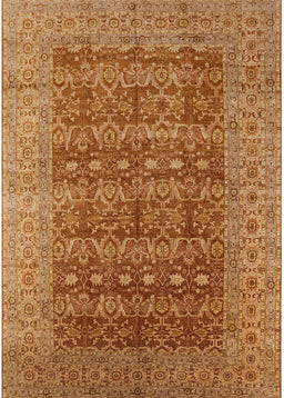 Mid-Century Modern Mahogany Brown Oriental Rug, urb1758