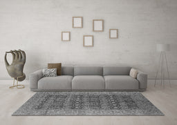 Machine Washable Oriental Gray Industrial Rug in a Living Room,, wshurb1758gry