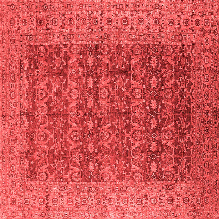 Machine Washable Oriental Red Industrial Rug, wshurb1758red