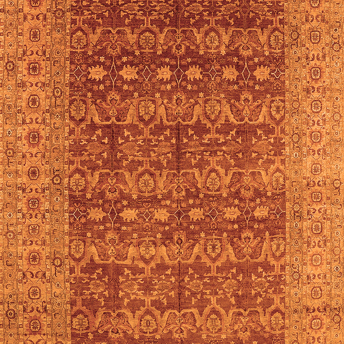 Machine Washable Oriental Orange Industrial Area Rugs, wshurb1758org