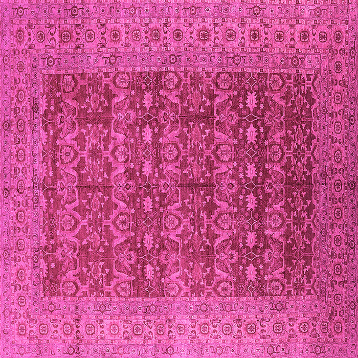 Square Oriental Pink Industrial Rug, urb1758pnk