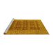 Sideview of Machine Washable Oriental Yellow Industrial Rug, wshurb1758yw