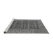 Sideview of Machine Washable Oriental Gray Industrial Rug, wshurb1758gry