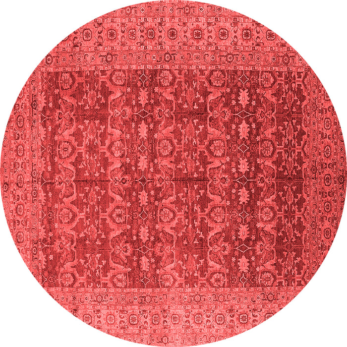 Machine Washable Oriental Red Industrial Rug, wshurb1758red