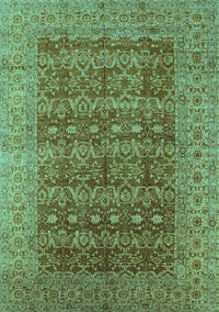 Oriental Turquoise Industrial Rug, urb1758turq