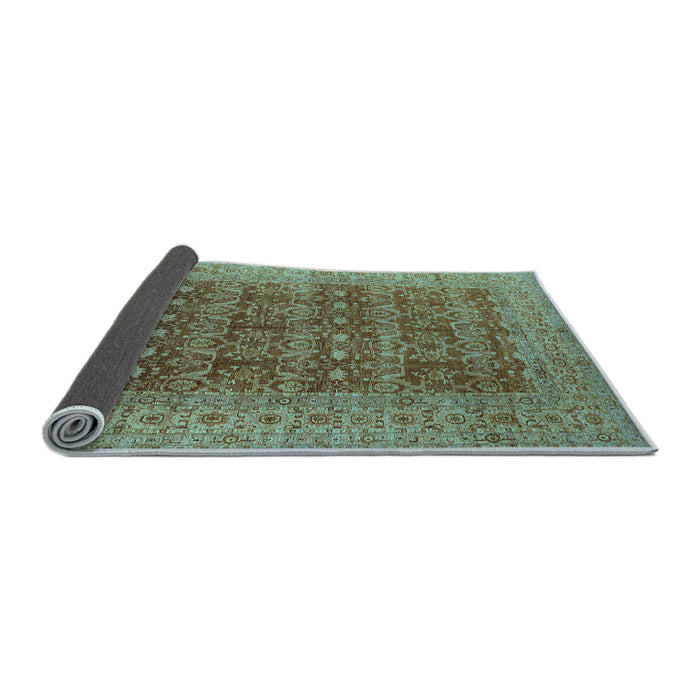 Sideview of Oriental Light Blue Industrial Rug, urb1758lblu