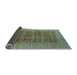 Sideview of Oriental Light Blue Industrial Rug, urb1758lblu