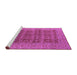 Sideview of Machine Washable Oriental Purple Industrial Area Rugs, wshurb1758pur