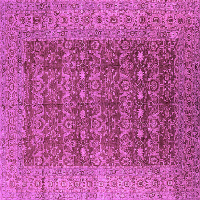 Square Oriental Purple Industrial Rug, urb1758pur