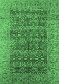 Oriental Emerald Green Industrial Rug, urb1758emgrn