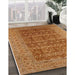 Machine Washable Industrial Modern Mahogany Brown Rug in a Family Room, wshurb1758