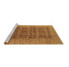 Sideview of Machine Washable Oriental Brown Industrial Rug, wshurb1758brn