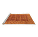 Sideview of Machine Washable Oriental Orange Industrial Area Rugs, wshurb1758org