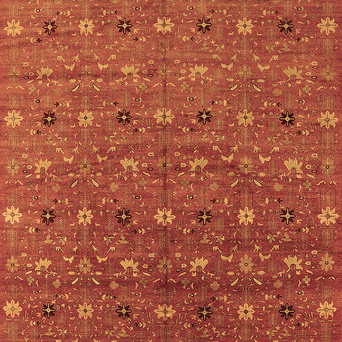 Machine Washable Oriental Brown Industrial Rug, wshurb1759brn