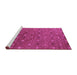 Sideview of Machine Washable Oriental Purple Industrial Area Rugs, wshurb1759pur