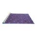 Sideview of Machine Washable Oriental Blue Industrial Rug, wshurb1759blu