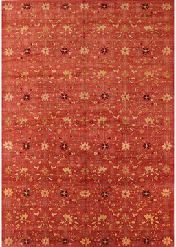 Mid-Century Modern Red Oriental Rug, urb1759