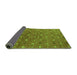 Sideview of Oriental Green Industrial Rug, urb1759grn