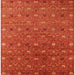 Square Mid-Century Modern Red Oriental Rug, urb1759