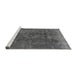 Sideview of Machine Washable Oriental Gray Industrial Rug, wshurb1760gry