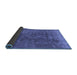 Sideview of Oriental Blue Industrial Rug, urb1760blu