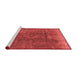 Industrial Red Washable Rugs