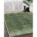 Machine Washable Industrial Modern Green Rug in a Family Room, wshurb1760