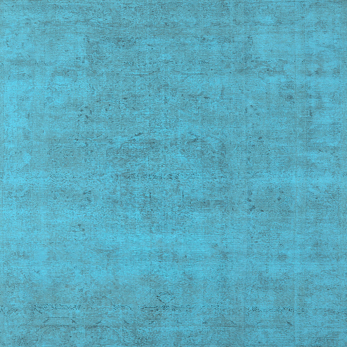 Square Oriental Light Blue Industrial Rug, urb1761lblu
