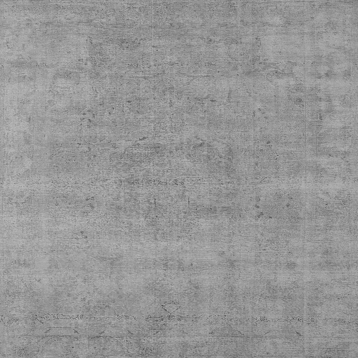 Square Machine Washable Oriental Gray Industrial Rug, wshurb1761gry