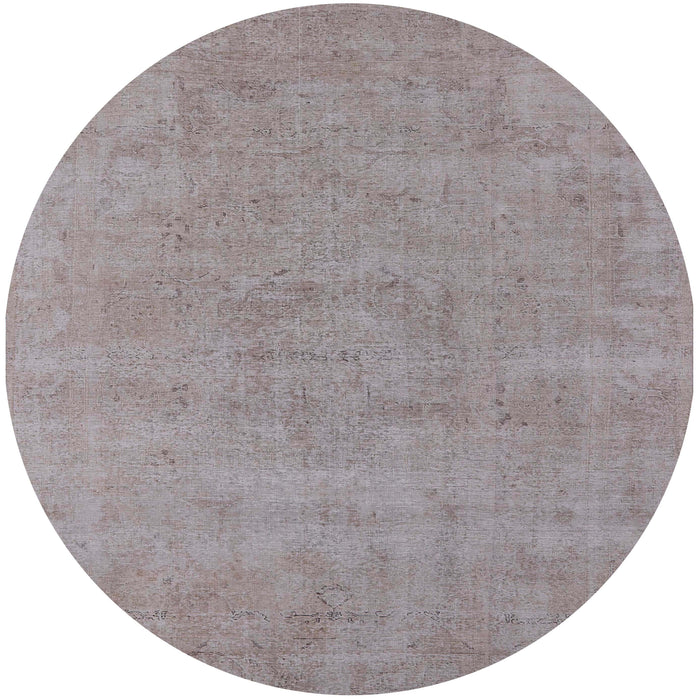 Round Machine Washable Industrial Modern Rosy Pink Rug, wshurb1761